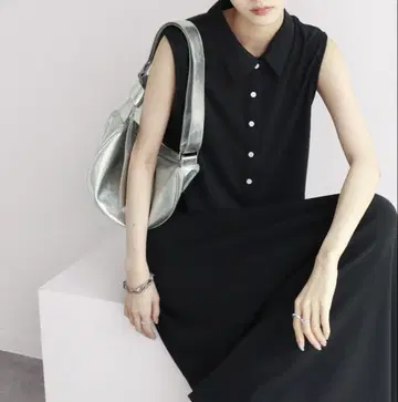 [ NOGLE/노글 ] 폴로 민소매 원피스