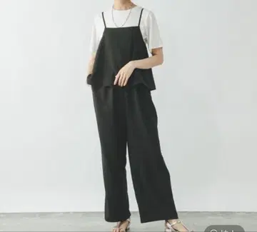 냉감 멜빵바지*T셔츠 세트의 멜빵바지만