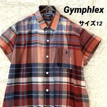 [Gymphlex] 짐플렉스 로고 자수 마드라스 체크 셔츠 사이즈 12
