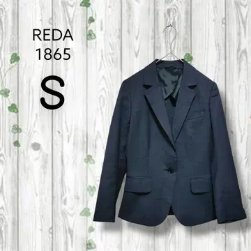 REDA 1865 테일러드 자켓 울 얇은 소재 긴팔 슬릿 네이비