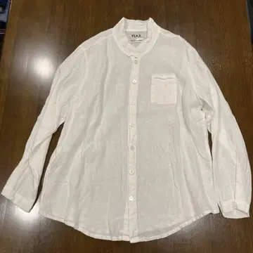FLAX 린넨 화이트 셔츠 S