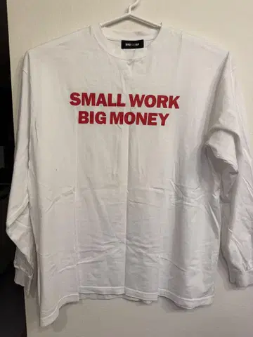 윈드앤씨 롱T SMALL WORK BIG MONEY