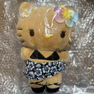 산리오 토코나츠 바케이션 디자인 봉제인형 헬로키티 블랙