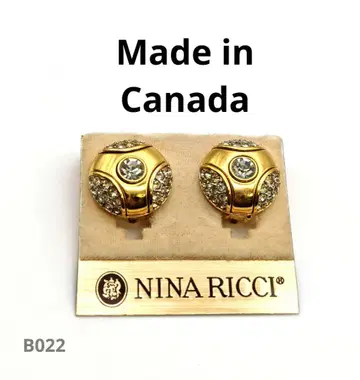 NINA RICCI 빈티지 다이아몬드 귀찌, 상태 좋음