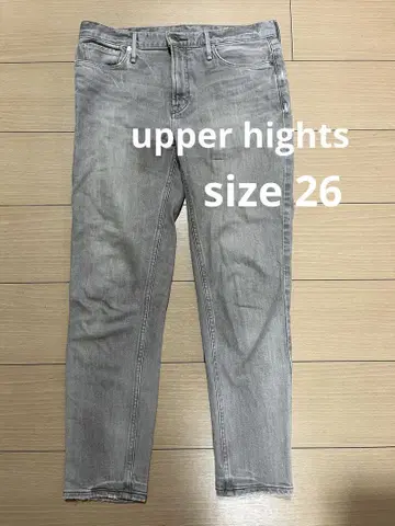 upper hights 그레이 슬림핏 데님