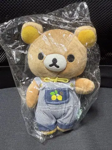 리락쿠마 모아모아 봉제인형 프레쉬 레몬 밀짚모자