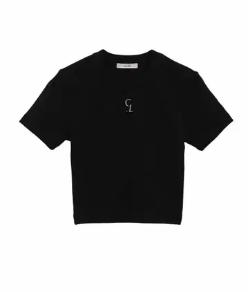 CLANE 클라네 LOGO CROPPED TIGHT TEE 블랙