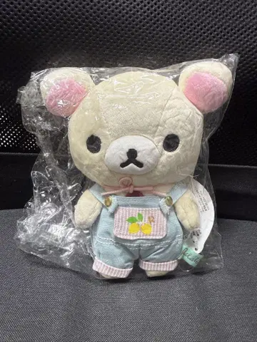 코리락쿠마 모아 봉제 인형 밀짚모자
