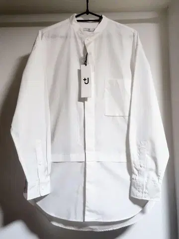 UNIQLO+J 수피마 코튼 오버사이즈 스탠드 칼라 셔츠