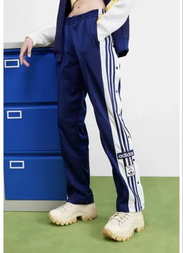 adidas Adibreak 트랙 팬츠 - 블루 사이드 버튼