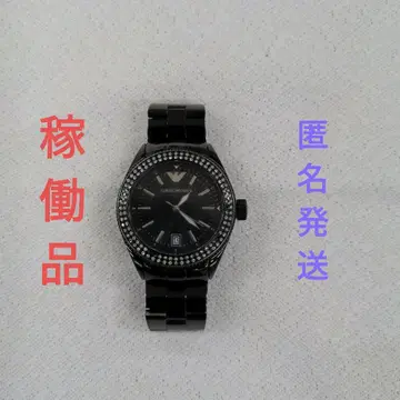 [작동품] Emporio Armani 블랙 손목시계 AR-5763