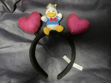 도널드 덕 하트 모양 머리띠