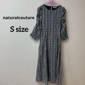 natural couture 체크 무늬 원피스