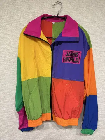 JAMS WORLD 멀티 컬러 나일론 자켓