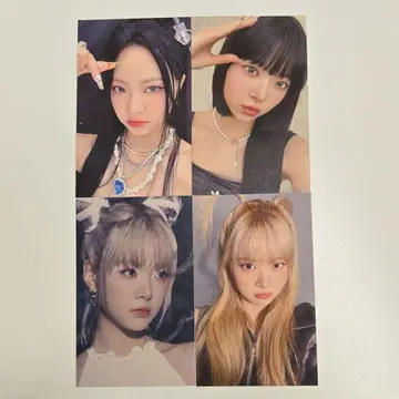 르세라핌 EASY UNFORGIVEN 럭키드로우 트레이딩 카드 은채 4장