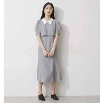 질 바이 질 스튜어트 레이어드 스타일 옷깃 원피스