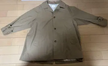cotton gabardine oversized half coat