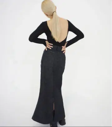 SR sier 하이 스탠다드 데님 스커트