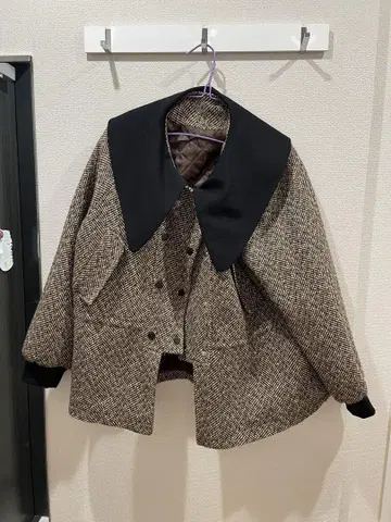 브라운 두꺼운 원단 자켓 겨울용