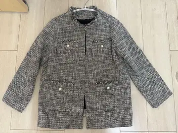 Palcollection 노카라 트위드 자켓