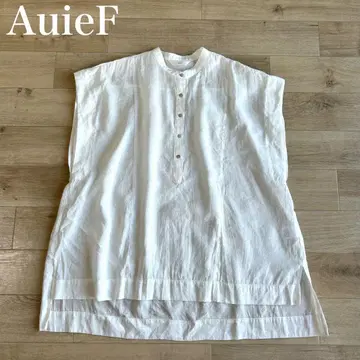 아위프 새상품급 레이온 시어 와이드 슬리브 오버 사이즈 헨리넥 셔츠