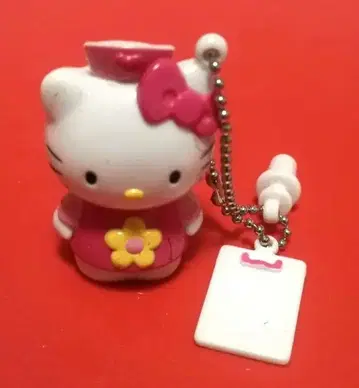 레어 헬로키티 간호사 키링 헤이세이 레트로