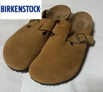 BIRKENSTOCK 브라운 스웨이드 보스턴 샌들 42