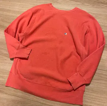 90년대 CHAMPION 핑크 리버스 무지 미국제 구제 의류 XL