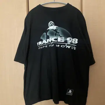 물세탁만 FRANCE 98 COUPE DU MONDE 티셔츠 블랙 XL