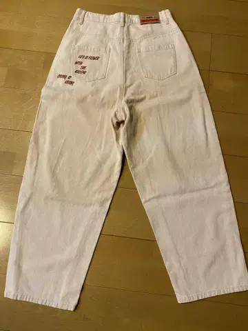 [Denifits] 미사용 와이드 팬츠 스모크 핑크색