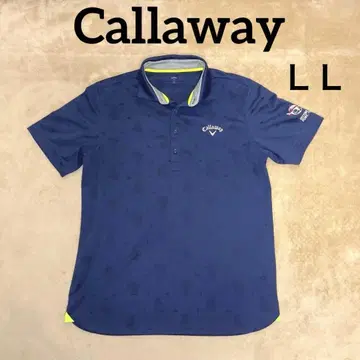 Callaway 네이비 피케 셔츠 LL 올 패턴 드라이 메쉬