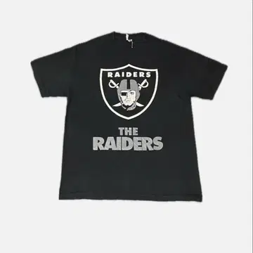 NFL 90년대 00년대 양면 스컬 RAIDERS 티셔츠 블랙