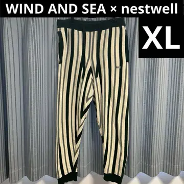 WIND AND SEA x nestwell 조거 팬츠 XL 스트라이프