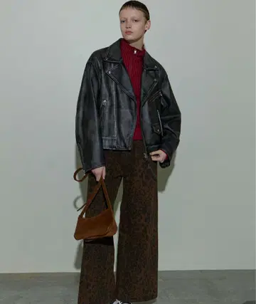 MAISON SPECIAL Leather Riders Jacket 36