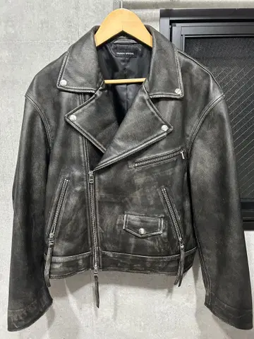 MAISON SPECIAL Leather Riders Jacket 36