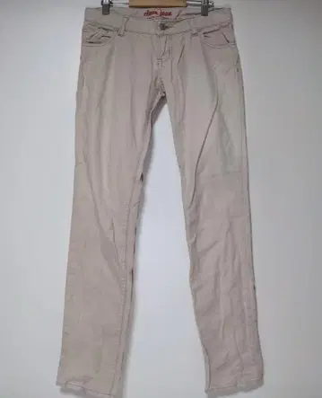 clear jeans 베이지 슬림핏 팬츠