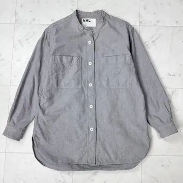 MHL. VINTAGE COTTON CHAMBRAY 그레이 사이즈 1