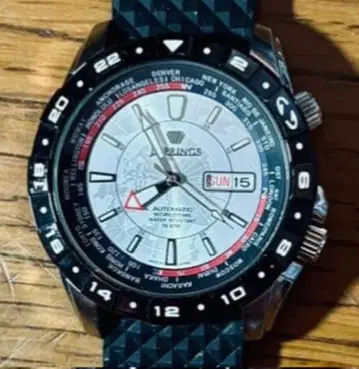 환상의 명품 SEIKO J-SPRINGS 아날로그 자동 와인딩 시계 실버