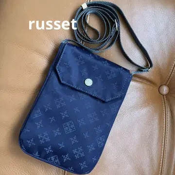 russet 러셋 스마트폰 숄더백 미사용 네이비 모노그램