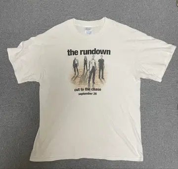 2003 빈티지 Y2K 'the Rundown' 영화 프로모 셔츠