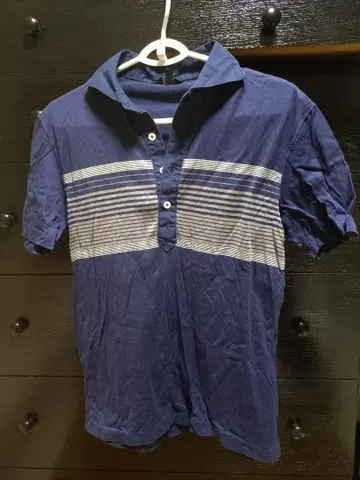 Paul Smith 피케 셔츠 M 네이비 스트라이프