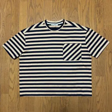 JIL SANDER 19SS 보더 포켓 티셔츠 두꺼운 원단 질 샌더