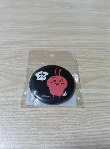 치이카와 캔뱃지 토끼 블랙