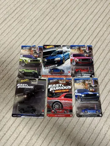 핫휠 6대 묶음 판매