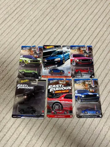 핫휠 6대 묶음 판매