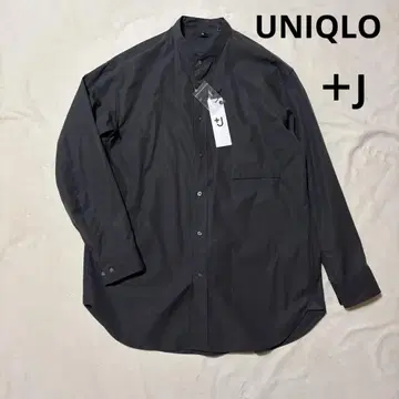 UNIQLO +J 수피마 코튼 오버사이즈 스탠드 칼라 셔츠 (긴팔)