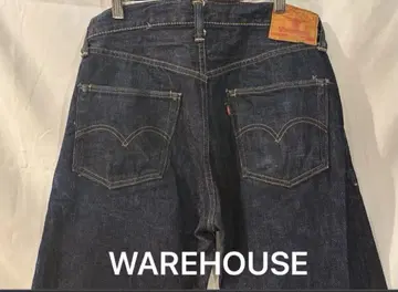 WAREHOUSE 웨어하우스 1001XX 구형 택 소가죽 패치 청바지