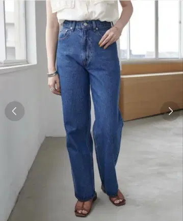 DISCOAT 디스코트 데님 스트레이트 팬츠