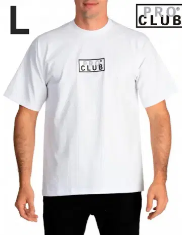 PRO CLUB 프로클럽 박스 로고 티셔츠 L 사이즈