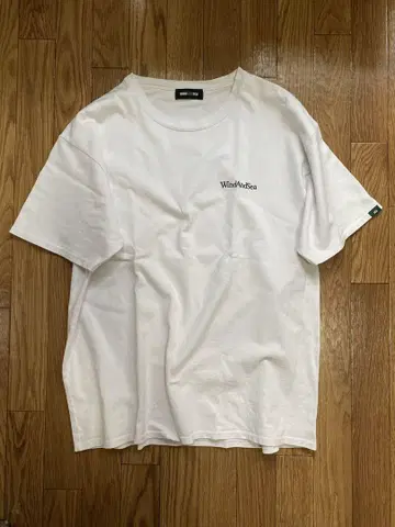 WindAndSea 오버사이즈 화이트 로고 티셔츠 Size L